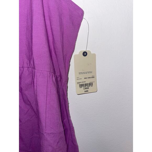 St. John’s Bay NWT Purple Casual Summer Dress Size:L MSRP: $44 Small Flaw - Picture 4 of 9